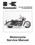 Kawasaki Service Manual 2001 VN1500-R1, Vulcan Drifter, Drifter.. Fixed Price $26.00.