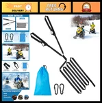 20FT Heavy-duty Snowmobile Tow Straps With Metal Hooks Emergency Sled Atv Kit. Fixed Price $30.59.