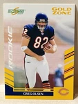 2007 Score Gold Zone #361 Greg Olsen 101/600 Rookie Rc. Fixed Price $5.00.