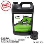 Arctic Cat Synthetic Ctec Oil Change Kit 998 1049 Yamaha Triple 7000 9000. Fixed Price $99.99.