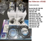 1997 1998 Yamaha 600 V-max W/ohlins Xtce Xtcr Xtr Pistons/gaskets Kit. Fixed Price $199.50.