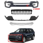 Front Bumper Cover Complete Fit 2016 2017 Ford Explorer Limited Platinum Xlt. Fixed Price $339.22.