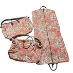 Accessories Unlimited Garment Bag Country French Toile Travel Luggage Duffle Set. Fixed Price $52.49.
