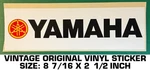 Yamaha Motorcycles Vintage Original Vinyl Decal Sticker. Fixed Price $7.95.