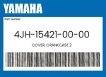 Yamaha Genuine Cover, Crankcase 4JH-15421-00-00. Fixed Price $112.79.