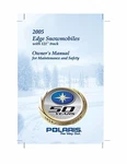 Polaris Owners Manual Book 2005 Edge Snowmobiles With 121" Track. Fixed Price $19.50.