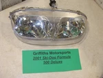 2001 Ski Doo Formula Deluxe 500 Zx Chassis Oem Headlight W Adjuster & Bulbs. Fixed Price $65.00.