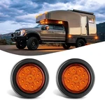 Nilight 2INCH Round Marker 2PCS Amber 9LED Clearance. Fixed Price $15.99.