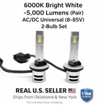 Ultra 12V Led Headlight Bulbs For 1999-2003 Arctic Cat Zl 600, Efi Visib. Fixed Price $36.99.