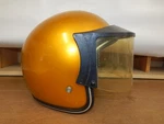 Vtg Lear Siegler Motorcycle Helmet Snowmobile W/ Face Shield BA-71 Orange Bobber. Fixed Price $61.99.