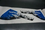 New Arcticfx Snowmobile Tank/tunnel Wrap Splatter Red White Blue 155. Fixed Price $350.96.