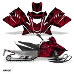 Snowmobile Graphics Kit Sled Decal For Arctic Cat ZR200 2018-UP Havoc Red. Fixed Price $199.95.