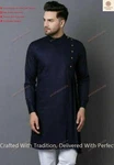 Indian Cotton Mens Shirt Long Sleeve Kurta Loose Black. Fixed Price $13.57.
