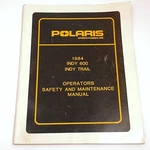 1984 Polaris Snowmobile Operators Safety And Maintenance Manual - Indy 600 Trail. Fixed Price $7.22.