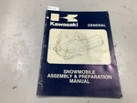 1981 Kawasaki Snowmobile General Assembly Preparation Manual 99964-3522. Fixed Price $14.99.
