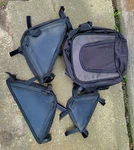 Arctic Cat Snowmobile Vintage Black Rear Trunk Bag Drink Holder. Fixed Price $39.00.