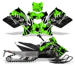 Snowmobile Graphic Kit Sled Decal For Arctic Cat Zr 200 18-24 Reaper Green. Fixed Price $199.95.