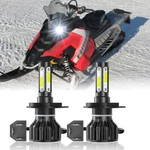 2X Snowmobile Led Headlight Kit For Polaris Rmk 500 700 800 900 6000K White. Fixed Price $19.99.