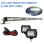 42INCH 2400W Led Light Bar Spot Flood COMBO+4" Pods For Off Road Truck Driving. Fixed Price $46.88.