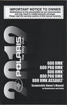 2012 Polaris Snowmobile 600 & 800 P/n 9923345 Owners/maintenance Manual (807). Fixed Price $36.29.