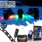 Snowmobile Led Glow Lighting Kit All-color Body Neon Strips 4PCS. Fixed Price $54.99.
