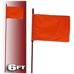 Firestik F6-RED-8120R Stick With Orange Safety Flag 6FT. Fixed Price $34.99.