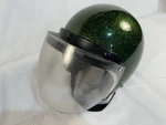 Arthur Fulmer AF40 Green Metal Flake Motorcycle Helmet Xl W/ Vetter Shield 1970S. Fixed Price $168.99.