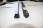 Set Vintage Kimpex 04-199-03 Snowmobile Tunnel Protectors Wear Strips Black 48". Fixed Price $29.99.