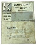 Kohler Engines 2-CYCLE Snowmobile Owner's Manual Models K340-2, K399-2, K440-2. Fixed Price $8.99.