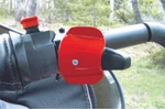 Snobunje Snowmobile Throttle Flare Red Installs Over Thumb Lever 7/8". Fixed Price $14.20.