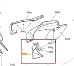 Ski-doo Lh Air Deflector 517303605. Fixed Price $43.99.