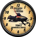 Personalized Snowmobile Racing 1999 Thundercat Arctic Repair Sign Wall Clock. Fixed Price $26.95.