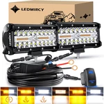 2X 7" 300W Led Work Light Bar Flood Spot Off Road 4WD Driving Fog + Wiring. Fixed Price $48.65.