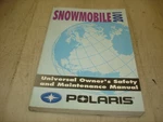2001 Polaris Snowmobile, Universal Owners Safety And Maintenance Pn 9915622. Fixed Price $18.99.