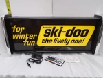 Ski-doo For Winter Fun Led Display Lighted Sign Lightbox Wall Hanging. Fixed Price $125.00.