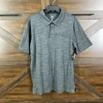 Ski-doo Brp Tech Polo Shirt Mens Size Charcoal Gray Moisture Wicking Quick Dry. Fixed Price $15.00.