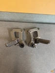 Kawasaki ZX6E Ninja Passenger Foot Pegs 35011-1629-VZ, 35011-1630-VZ. Fixed Price $45.00.