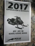 2017 Arctic Cat Owners Manual Zr/xf/m 4000/6000/8000. Fixed Price $14.95.