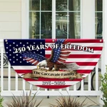 Personalized Years Of Freedom Eagle Fan Flag, 250TH Anniversary Banner. Fixed Price $20.40.