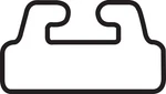Kimpex Slides Style B 51 3/4IN. Graphite 04-193. Fixed Price $37.99.