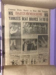 Daily Mirror Newspaper Yankees Beat Braves 14 To 10 Vintage Sports 3/13/1925. Fixed Price $74.99.