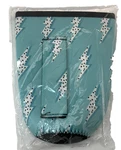 Turquoise Lightning Pokadot Can Cooler Drink Hugger Insulated Holder With Handle. Fixed Price $5.25.