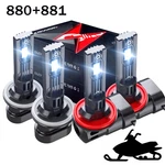 4X 880+881 Bright Led Headlight For Arctic Cat 0609-252 0609-251 Snowmobile Bulb. Fixed Price $38.99.