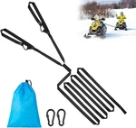 20FT Snowmobile Tow Straps, Heavy-duty Rope With Two Black Metal Hooks, Emer. Fixed Price $27.80.