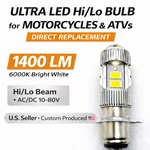 Ultra Hi/lo 12V Led Headlight Bulb For Yamaha 21V-84314-00-XX 45/45W Ac/dc. Fixed Price $16.99.