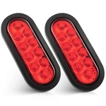 Oyviny Inch Oval Red Trailer Tail Lights 2PCS, 6" 10LEDS Light, Black. Fixed Price $31.99.