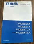 1996 Yamaha Snowmobile Owners Manual VX500XTA VX600XTA VX500XTCA VX600XTCA Oem. Fixed Price $22.99.