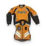 Euc Orange Icon Hooligan 2 Mil-spec Motorcycle Jacket & Mesh Vest- Large. Fixed Price $125.00.