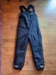 Vintage Polaris Black Nylon Snowmobile Bib Pants Union Usa Made Women Med.. Fixed Price $55.00.