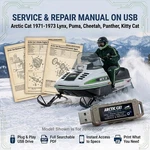 Arctic Cat Lynx Puma Cheetah 1971 1972 1973 Service Repair Shop Manual On Usb. Fixed Price $19.99.